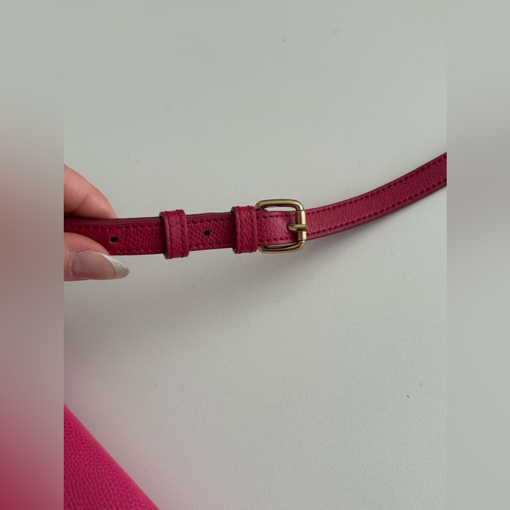 VERA BRADLEY leather Twice as Nice Crossbody Bag Purse - ROUGE PINK - Picture 13 of 15